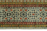 8x11 Green and Light Blue Turkish Tribal Rug