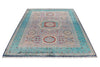 6x8 Pink and Blue Turkish Tribal Rug