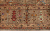 9x12 Light Brown and Brown Turkish Tribal Rug