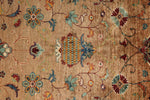 4x6 Light Camel and Multicolor Turkish Tribal Rug