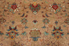 4x6 Light Camel and Multicolor Turkish Tribal Rug