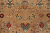 4x6 Light Camel and Multicolor Turkish Tribal Rug