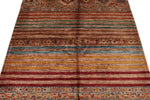 4x6 Red and Multicolor Tribal Rug