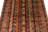 3x5 Multicolor and Brown Turkish Tribal Rug
