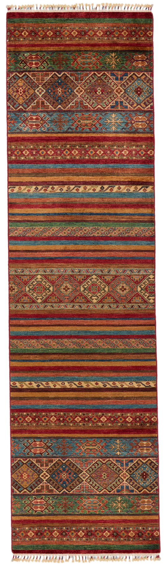 3x10 Brown and Multicolor Tribal Runner