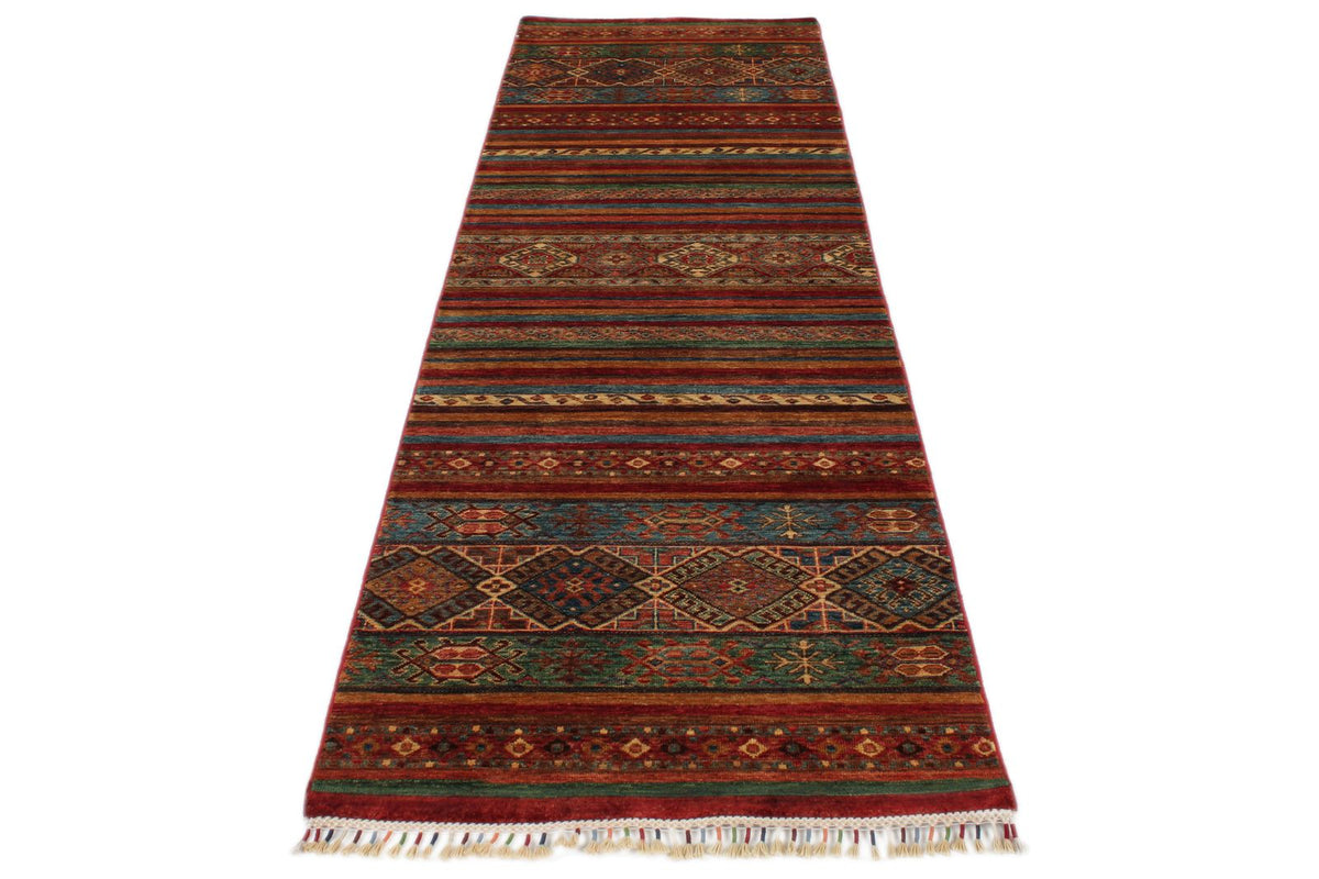 3x10 Brown and Multicolor Tribal Runner