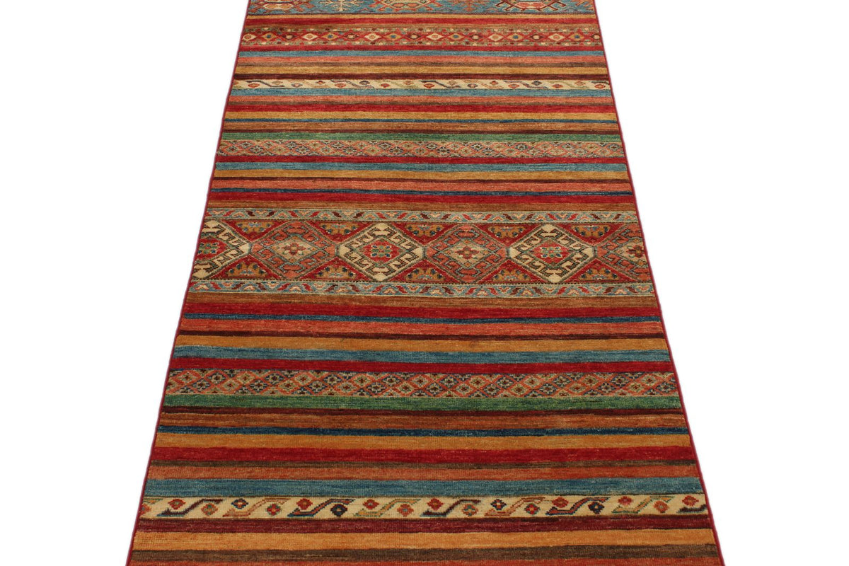 3x10 Brown and Multicolor Tribal Runner