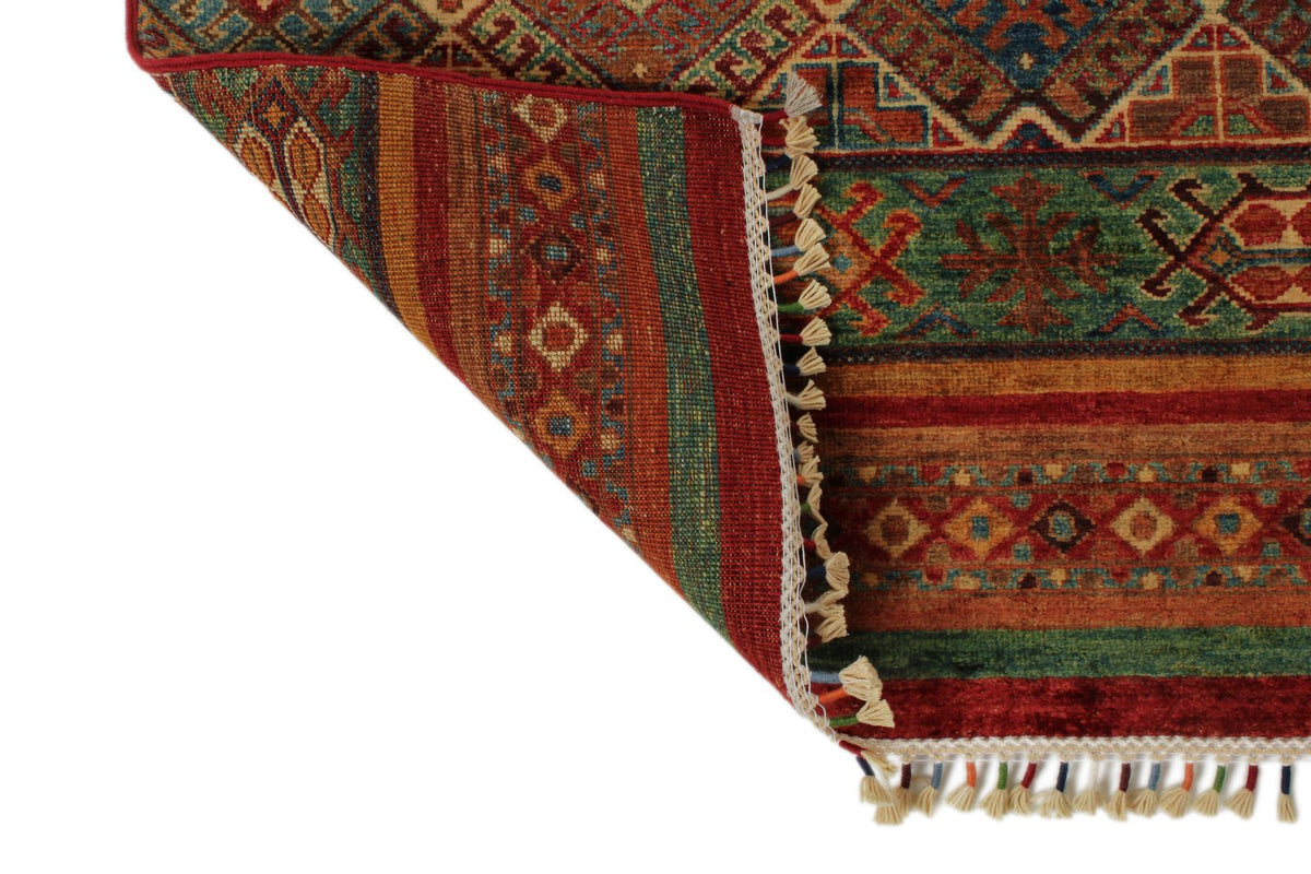 3x10 Brown and Multicolor Tribal Runner