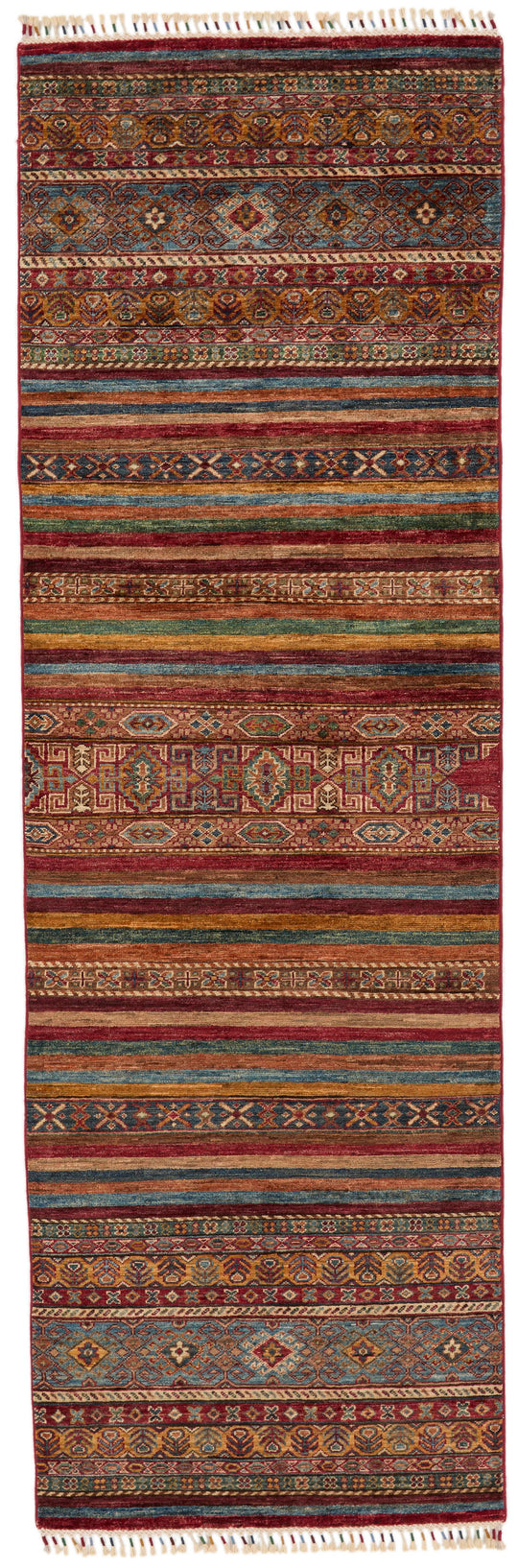 3x9 Brown and Multicolor Tribal Runner
