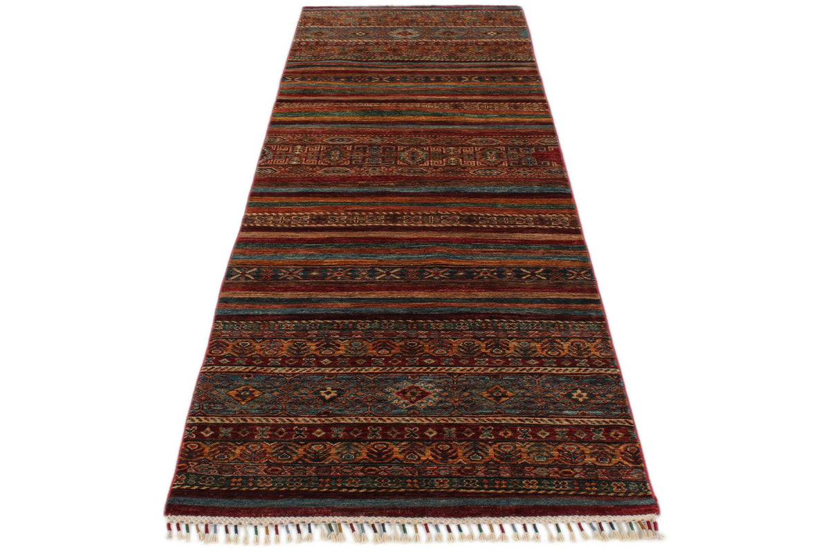 3x9 Brown and Multicolor Tribal Runner