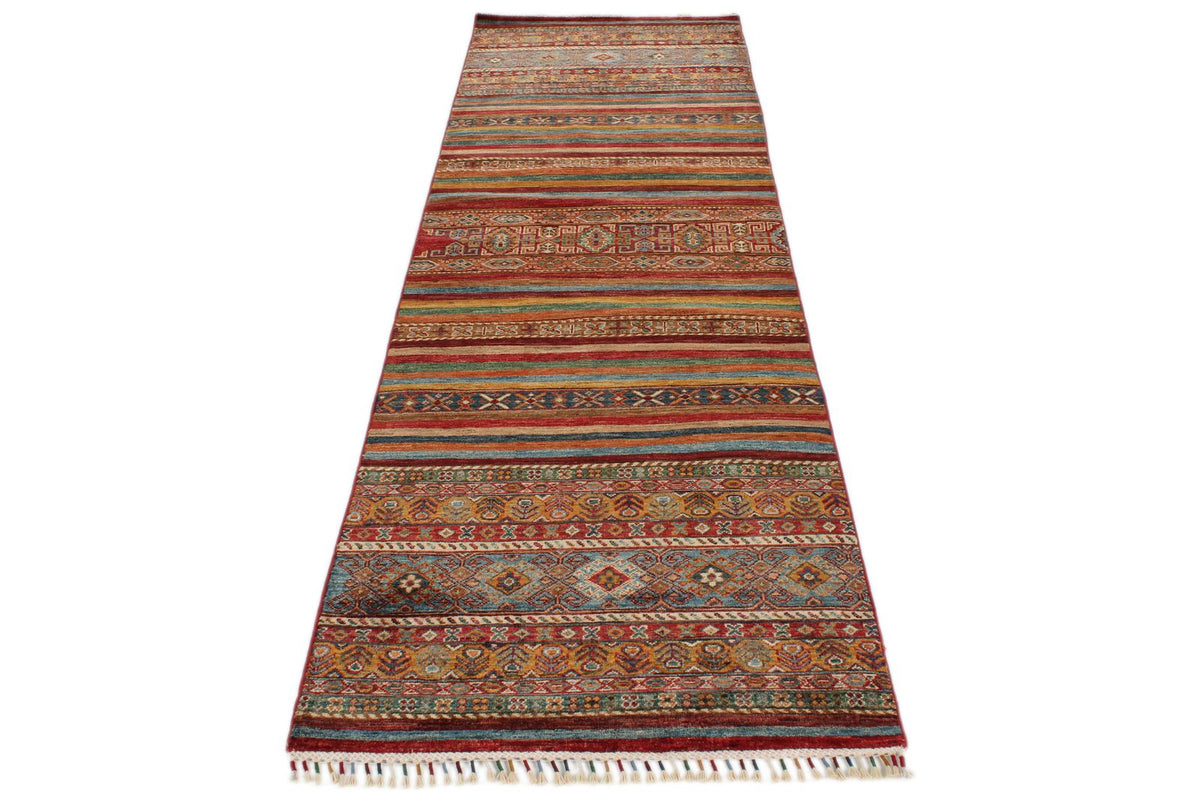 3x9 Brown and Multicolor Tribal Runner