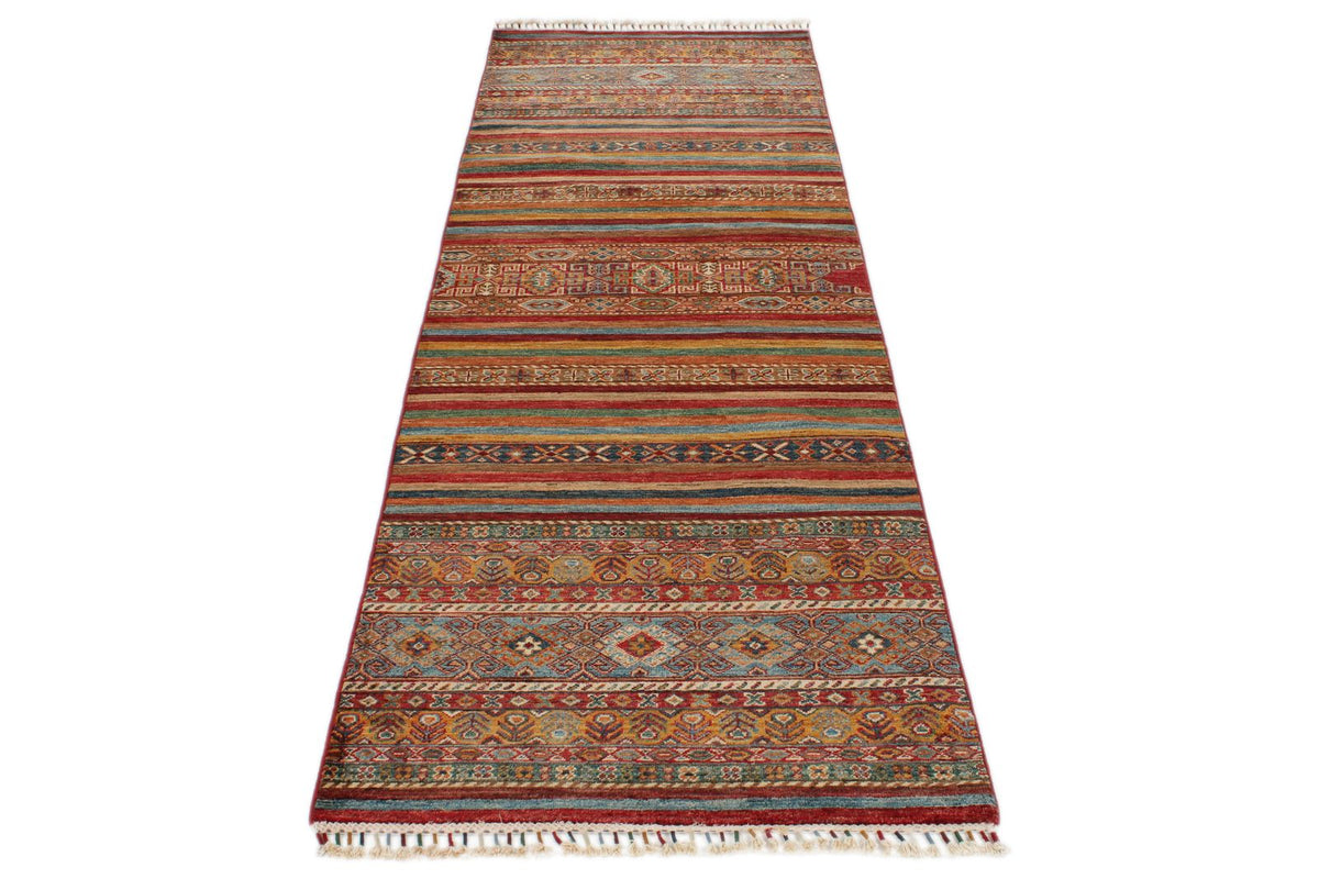 3x9 Brown and Multicolor Tribal Runner