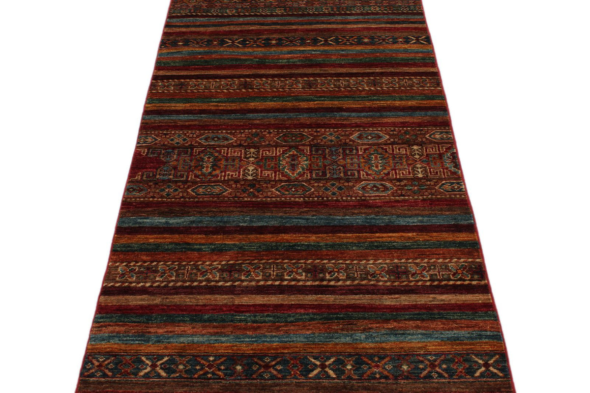 3x9 Brown and Multicolor Tribal Runner