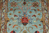 3x8 Blue and Multicolor Turkish Tribal Runner