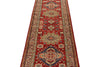 3x10 Red and Ivory Kazak Tribal Runner