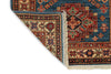 3x9 Light Blue and Ivory Kazak Tribal Runner