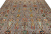 8x10 Gray and Multicolor Turkish Tribal Rug