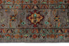 8x10 Gray and Multicolor Turkish Tribal Rug