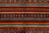 8x10 Brown and Multicolor Tribal Rug