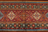 8x10 Brown and Multicolor Tribal Rug