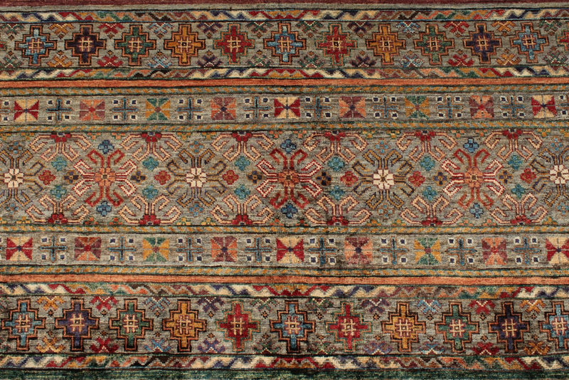 7x10 Multicolor Tribal Rug