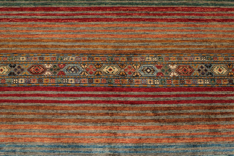 7x10 Multicolor Tribal Rug