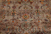 7x10 Brown and Multicolor Turkish Tribal Rug