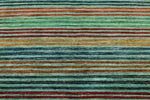 5x7 Green and Multicolor Tribal Rug