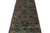 3x9 Blue and Multicolor Turkish Tribal Runner