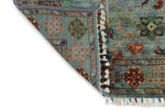 3x9 Blue and Multicolor Turkish Tribal Runner