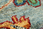 3x9 Blue and Multicolor Turkish Tribal Runner