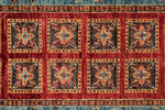 3x9 Multicolor and Light Blue Anatolian Traditional Runner