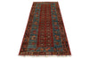 3x9 Multicolor and Light Blue Anatolian Traditional Runner