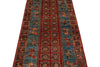 3x9 Multicolor and Light Blue Anatolian Traditional Runner