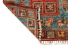 3x9 Multicolor and Light Blue Anatolian Traditional Runner