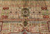 9x12 Ivory and Multicolor Turkish Tribal Rug