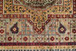 6x8 Light Camel and Multicolor Turkish Tribal Rug