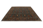 8x10 Gray and Multicolor Turkish Tribal Rug