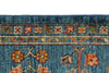 8x10 Light Blue and Multicolor Turkish Tribal Rug