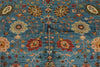 8x10 Light Blue and Multicolor Turkish Tribal Rug