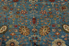 8x10 Light Blue and Multicolor Turkish Tribal Rug