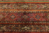 9x12 Multicolor and Red Tribal Rug