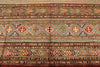 9x12 Brown and Multicolor Tribal Rug