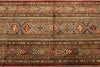 9x12 Brown and Multicolor Tribal Rug