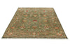 6x8 Green and Multicolor Turkish Tribal Rug