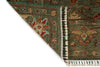 6x8 Green and Multicolor Turkish Tribal Rug