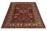 4x6 Red and Ivory Anatolian Traditional Rug