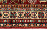 4x6 Red and Ivory Anatolian Traditional Rug