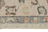 9x13 Light Blue and Beige Turkish Oushak Rug