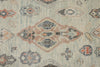 9x13 Light Blue and Beige Turkish Oushak Rug